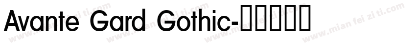 Avante Gard Gothic字体转换